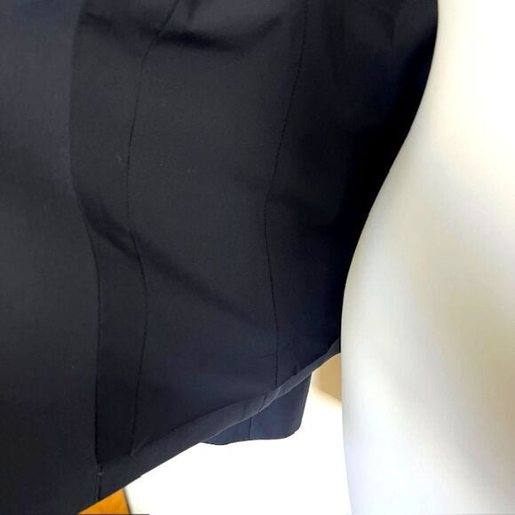 NWOT THEORY SEVONA NAVY STRETCH WOOL ONE BUTTON BLAZER SIZE 2 MSRP $395 - Picture 9 of 13